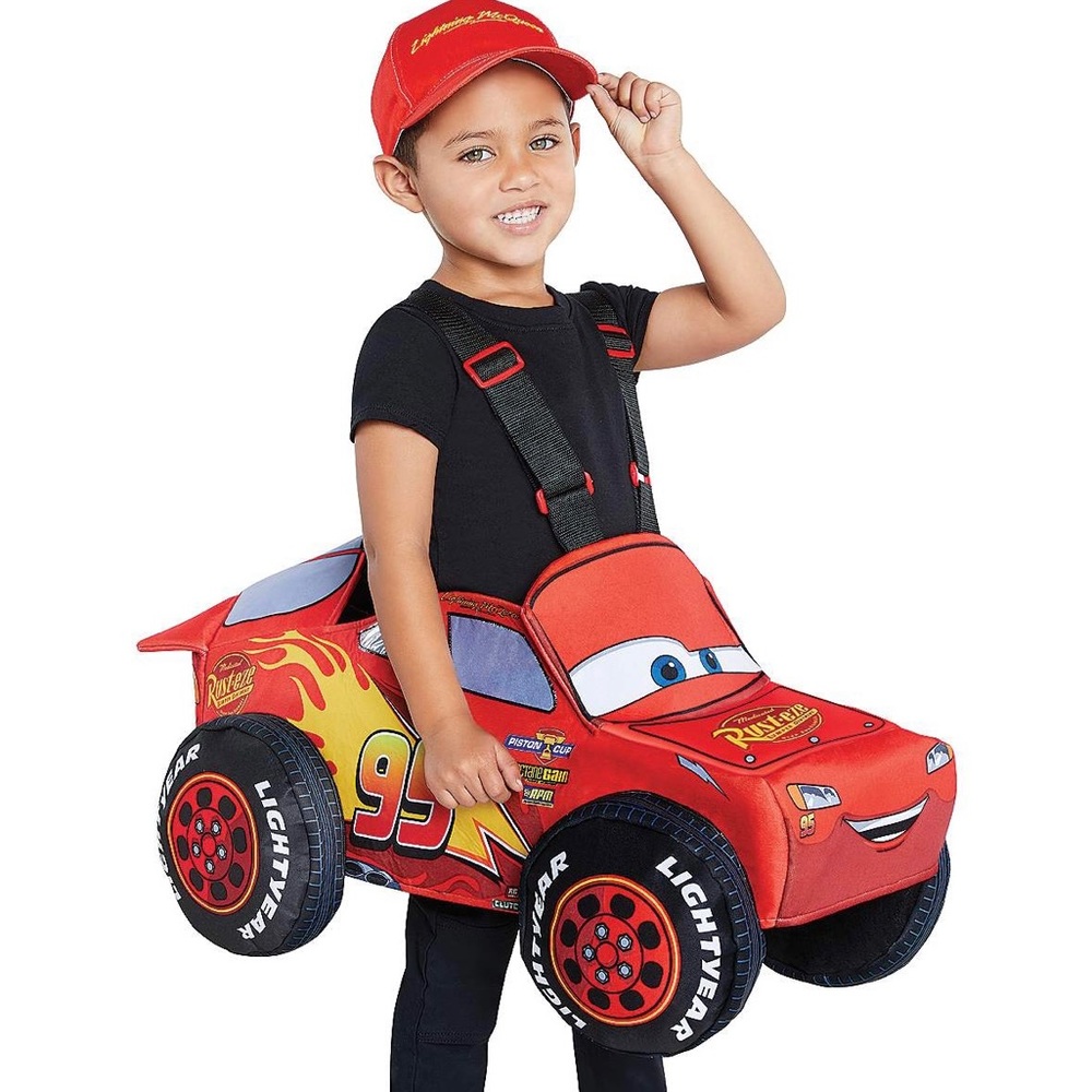 Toddler Lightning McQueen Ride-Along Costume - Cars